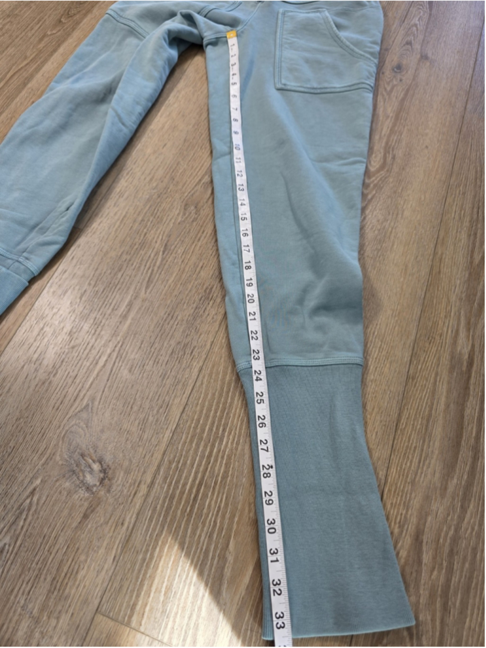 Free People FP Movement Jogger Pants XS Blue Zip Front High Rise Cotton Pocket - Picture 14 of 14